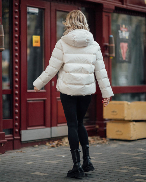 Short oversize down jacket Golden Down