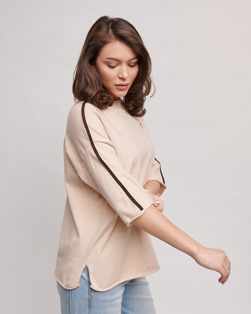 Sweter "L" w paski