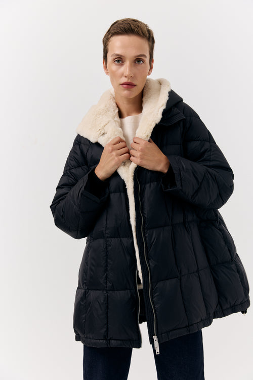 Pure Plush down jacket with fur lining