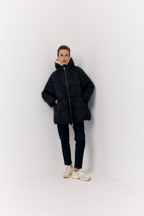 Pure Plush down jacket with fur lining