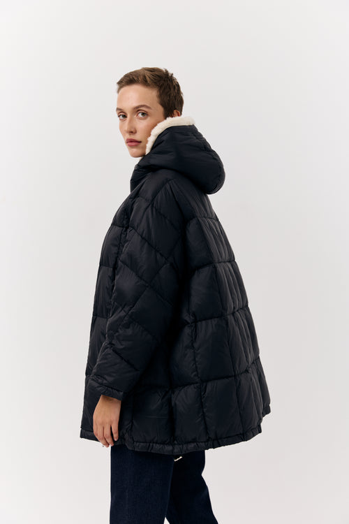 Pure Plush down jacket with fur lining