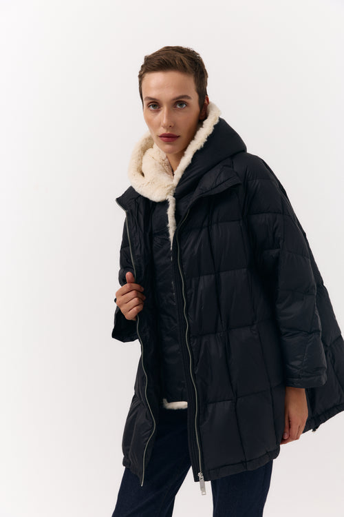 Pure Plush down jacket with fur lining