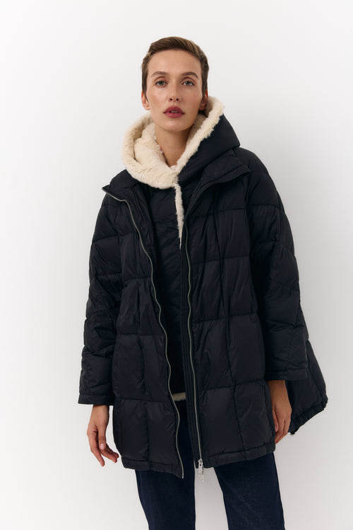 Pure Plush down jacket with fur lining