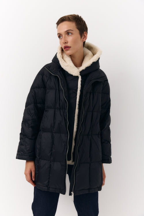 Pure Plush down jacket with fur lining