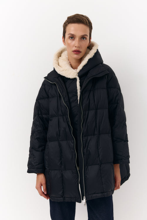 Pure Plush down jacket with fur lining