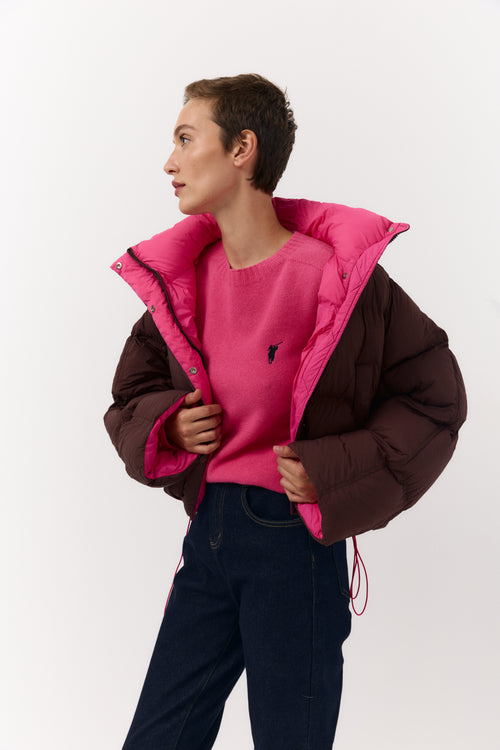 Chilly Aura Short quilted down jacket