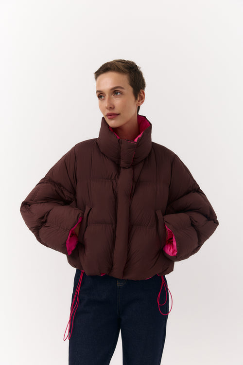 Chilly Aura Short quilted down jacket