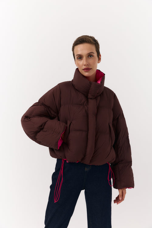 Chilly Aura Short quilted down jacket