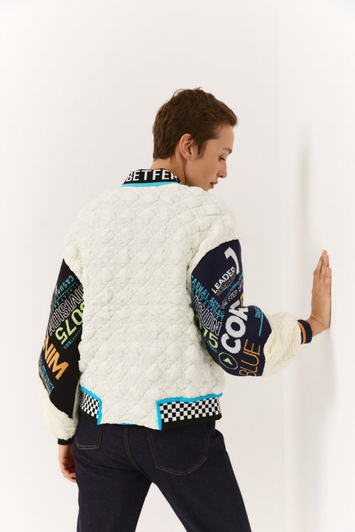 Dynamic City printed bomber