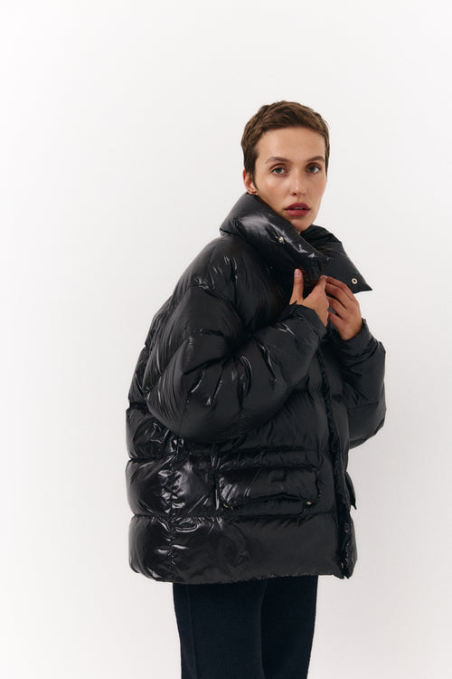 Gloss down jacket