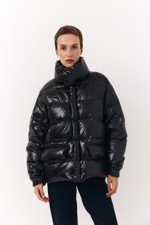 Gloss down jacket