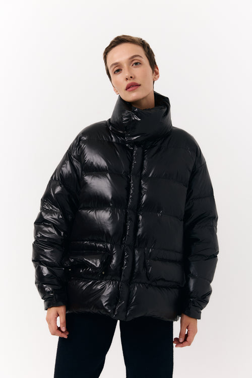 Gloss down jacket